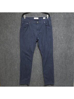 Brax Pants Mens 35x32 Navy Blue Chuck Modern Fit Chino Trousers
